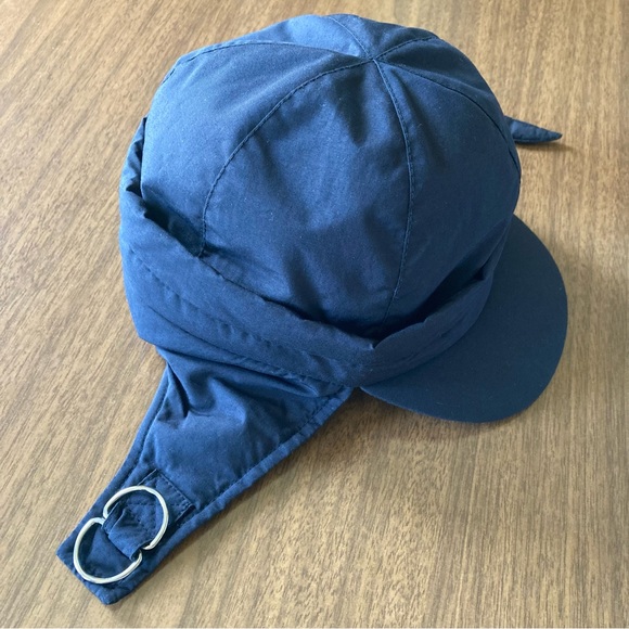 BOGNER Black 100% Nylon Trapper Cap Chin Strap Outdoor Hat Size M/M - Picture 2 of 11